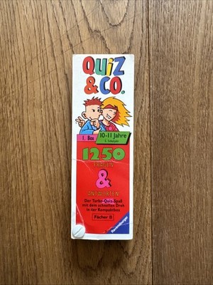 QUIZ & CO Der Turbo-Quiz- Spaß  Ravensburger 1250 FRAGEN ANTWORTEN Fächer B