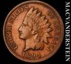 1894 Indian Head Cent - Scarce  Extra Fine  Semi-key  Better Date  #L3626