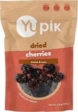 (Free Duty Tax) Yupik Dried Cherries, 6.5 Oz, Gluten-Free, Kosher, Dried Fru