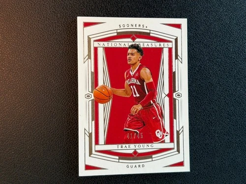 Trae Young 2020 National Treasures Card Oklahoma Sooners 41/45 #16E12