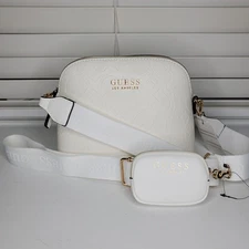 Guess White Crossbody Handbag New With Tags
