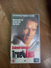 TRUE LIES VHS VIDEO TAPE SCHWARZENEGGER JAMIE LEE CURTIS JAMES CAMERON
