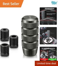 3.78 Aluminum Weighted Shifter Knob For Universal Manual Cars - Easy Install
