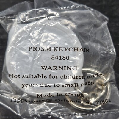 Vintage Miniature Tupperware Mini Ice Prism Keychain NEW