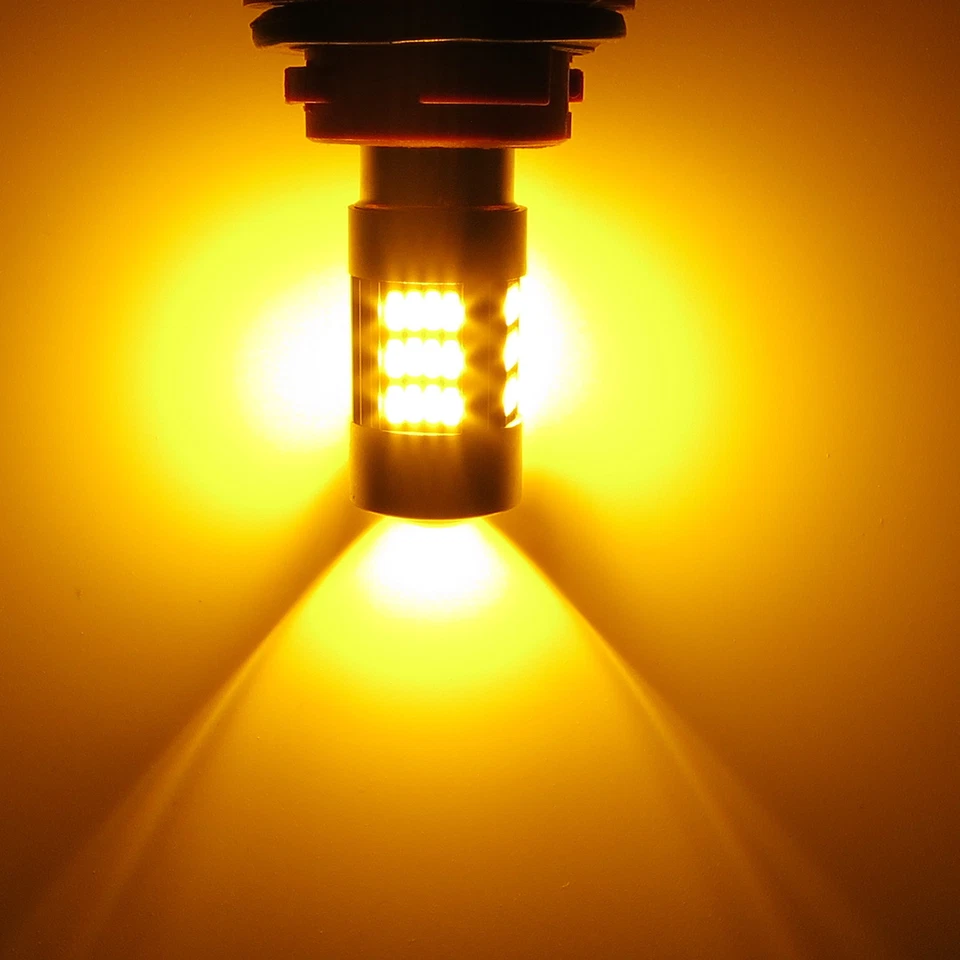 Alla Lighting 7443 54-LED Turn Signal DRL Side Marker Light Bulbs,Amber Yellow - Image 3 of 4