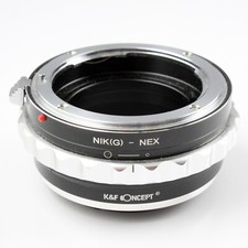 K F Concept Nikon G AF Lens to Sony NEX Camera Adapter