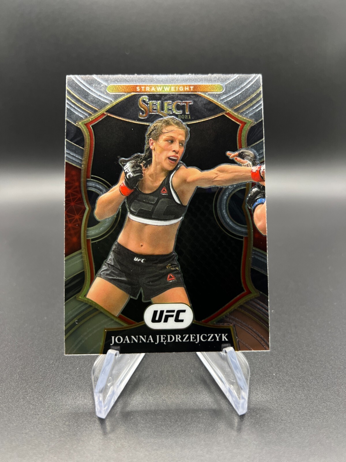 2021 Panini Select UFC Joanna Jedrzejczyk Concourse Silver Prizm Card - #45