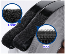 16.5ft Hook Loop Self Adhesive Fastener Tape Heavy Duty Double Sided Sticky Tape