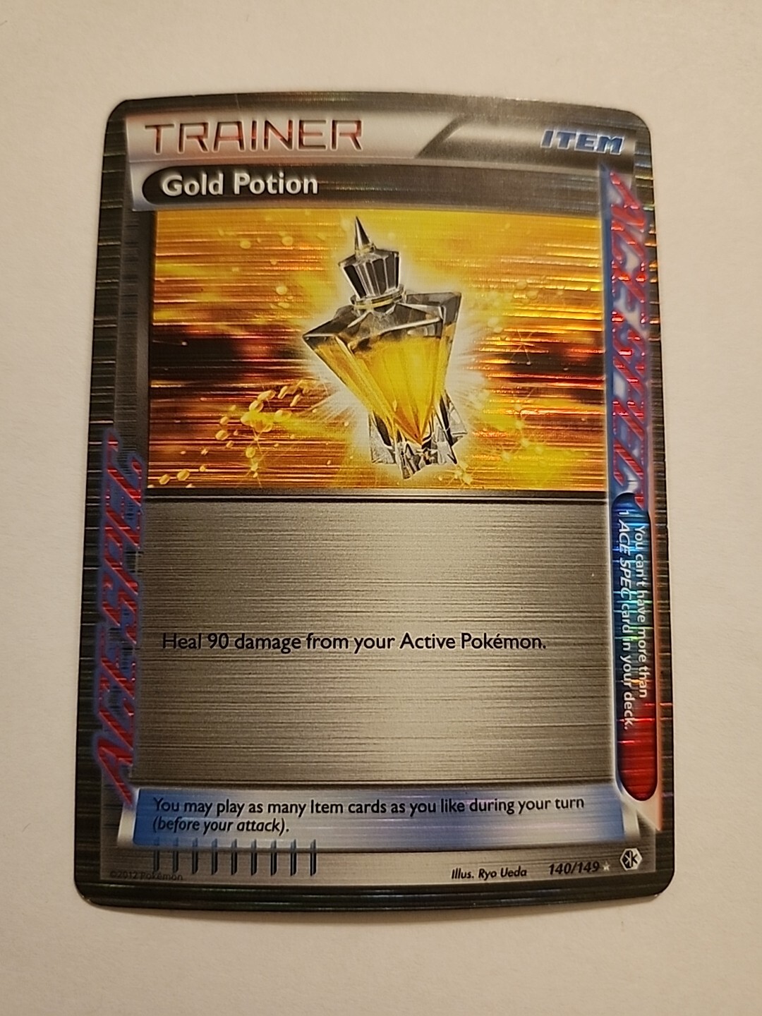 Pokémon TCG Gold Potion Boundaries Crossed 140/149 Holo Holo Rare NM
