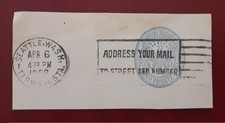 US 1922 Stamped Envelope Cut-Out Official Private Business Seattle Terminal 2210