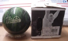 g4 NIB 13 lb 4 oz Polyester Bowling Ball Brunswick TZONE Zone Green Envy