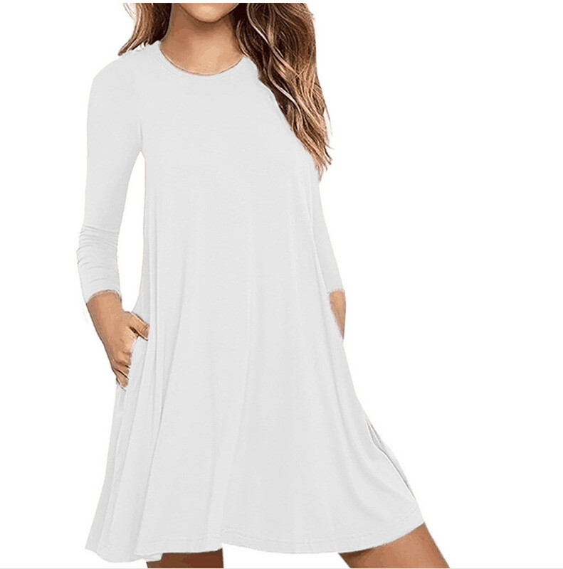 white christmas dresses Liana – Relaxed Pocket Shirt Dress – Everly House