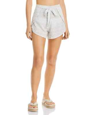 NWT J. Valdi  Grey Barcelona Tulip Swimsuit Cover Up Shorts XL yjl0323