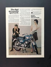1968 Suzuki X-5 Invader Motorcycle - Original Vintage Full Page Color Ad