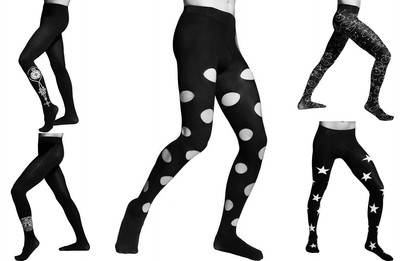 mens patterned tights