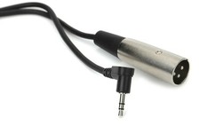Hosa Technology Stereo 3.5mm Mini Angled Male to XLR Male Cable - 10 Feet