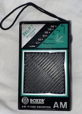 Vintage AM Radio Receiver Boxer Ultra Dynamic Sound Boxer 300 M Watt New