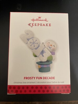 2013 Frosty Fun Decade #4 In Series Hallmark Ornament w Box