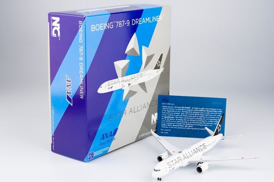 1:400 NG Model ANA STAR Alliance BOEING 787-9 Passenger Airplane
