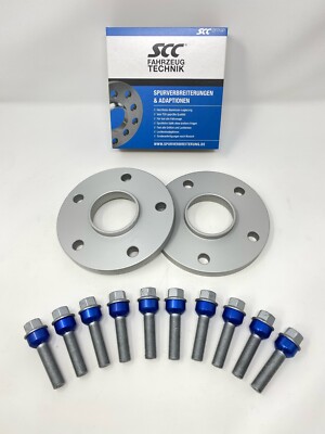 30mm 2x15mm Spurverbreiterung SCC Porsche inkl. Radschrauben Distanzscheiben 