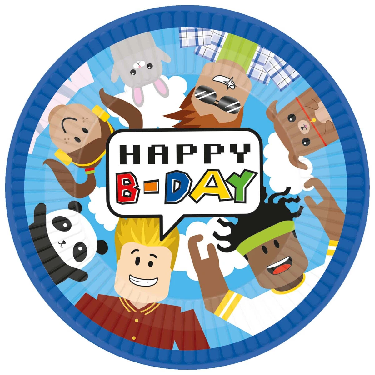 Gaming Party Paper Plates Tableware CHEAP Computer Video Games Party Supplies 8