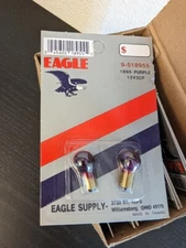 (20) Eagle #9-518955 Purple 1895 12v2CP Light Bulbs