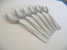 Lot 6 World Tableware Stainless 243 Demitasse / Espresso Spoon 4 1/2" Expresso