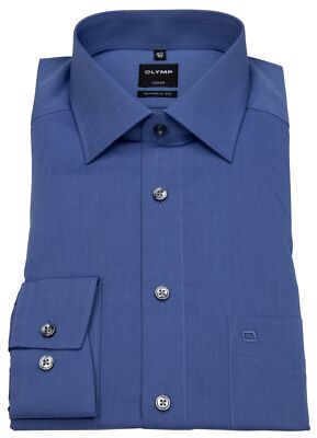 OLYMP Hemd Luxor Modern Fit Chambray graublau - ohne OVP