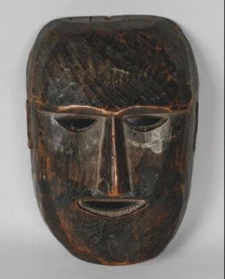 Art Primitif du Népal - Ancien et Beau Masque à Belle Patine Brillante - Photo 1/3