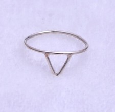Triangle Chevron Ring Statement Ring Small Geometric Band Simple Everyday Ring