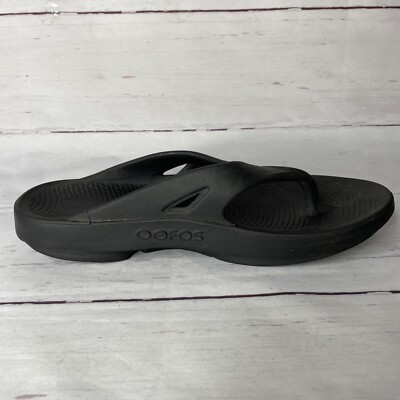 OOFOS Original Recovery Flip Flop Sandals Black MEN display picture 1