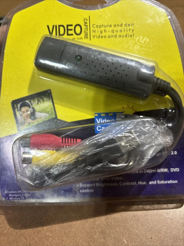 Easycap USB Audio TV Video VHS to DVD PC HDD Converter Adapter Capture Card 080 - Image 3 of 3