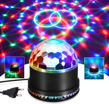 Discokugel, 5W LED Discokugel RGB Discolicht Partylicht Musikgesteuert & Automat