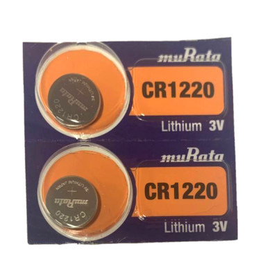 CR1220 Murata (2 Piece) CR 1220 Lithium 3V Battery VR1220 5012LC EXP 2029