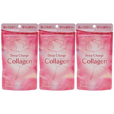 FANCL Deep Charge Collagen  (30-Day Supply x 3 Bags) 90-Day Supply New F/S Japan