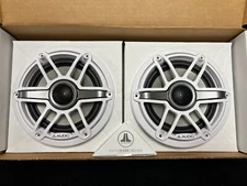 JL Audio M6-650X-S-GwGw 6.5" 2-Way Marine Coaxial Speakers White Sport Grilles