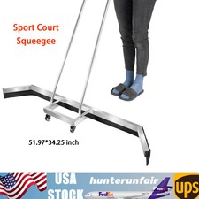 Tennis Court Squeegee With Wheels Rustproof Floor Water Sweeper Remover Pusher