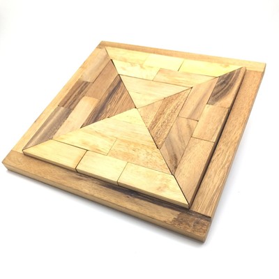 wooden triangle puzzle