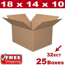 25 - 18x14x10 Cardboard Boxes Mailing Packing Shipping Box Corrugated Carton