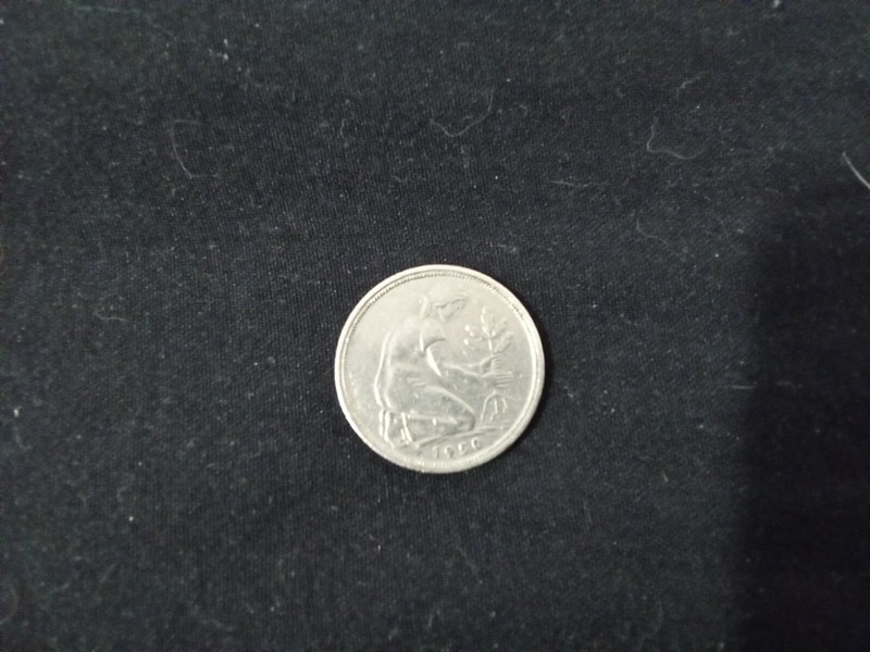 1950 Bundesrepublik Deutschland Pfennig 50 d coin circulated