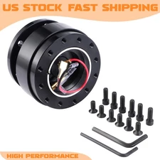 Quick Release Hub Adapter Snap Off Boss Kit For 6 Hole Steering Wheel W/Hardware