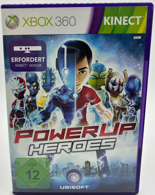 Microsoft Xbox 360 Power Up Heroes Anleitung Kampfspiel gesamten Körpereinsatz