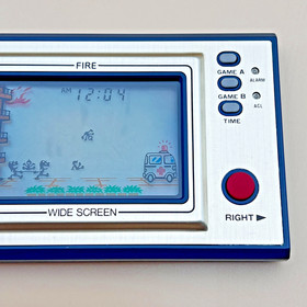 RARE Vintage 1981 Nintendo Game & Watch Fire FR-27 Wide Screen Near Mint MIJ