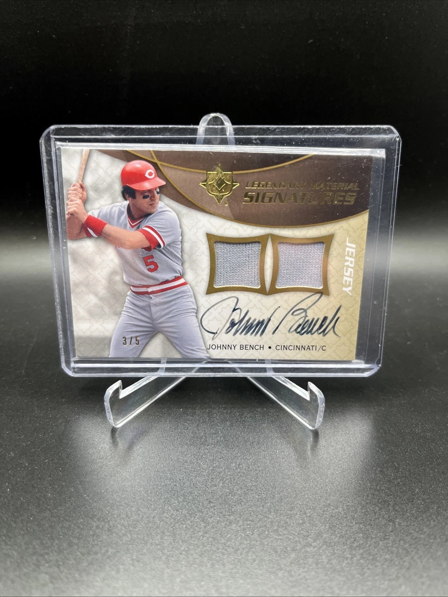 Upper Deck Johnny Bench Autographed Baseball Sports Trading Cards