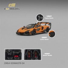 CM MODEL 1:64 Senna Papaya orange Diecast Model Car