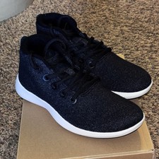 Allbirds Wool Runner Up Mizzle Women  s Size 9 Black Athletic Shoes Sneakers