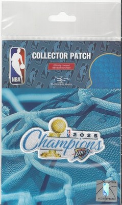 2025 OKC Thunder NBA Champions Patch Official Champs Logo 3'' x 1 1/2'' Pkg