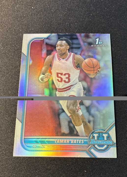 2021-22 Bowman University - Tamar Bates #39 Refractor (RC)