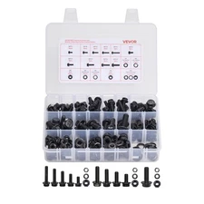 VEVOR 280 Pcs Bolts Nuts Assortment Kit Metric Alloy Steel M6 M8 M10