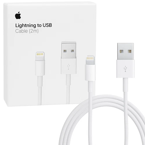 Genuine iPhone Apple 2m Fast Original USB Data Charging Cable for iPhone, iPad - Picture 1 of 3